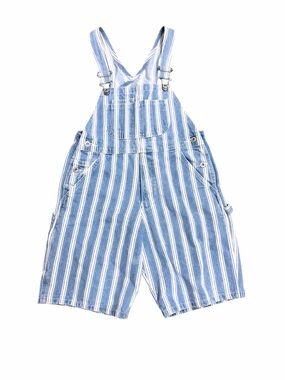 The GAP Vintage Striped Shortalls Blue & White - Large